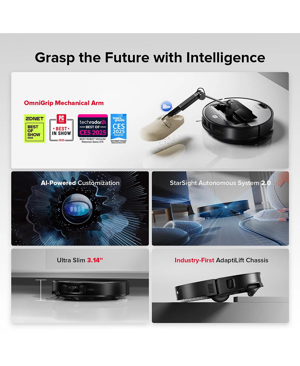 Viorix Robot Vacuum with FlexiArm