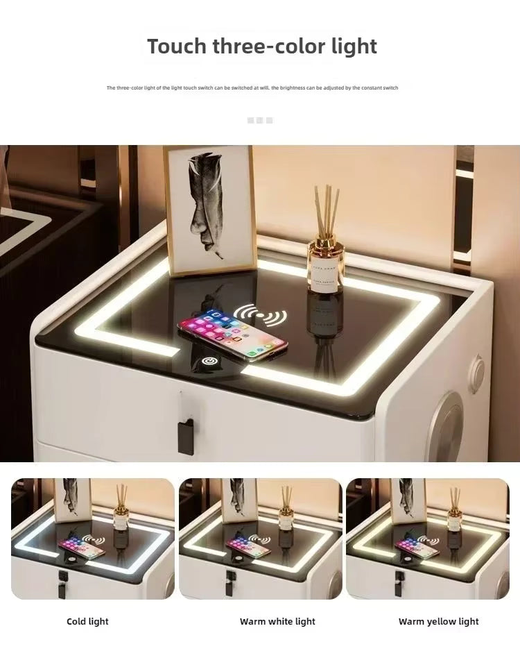 Smart NightStand with FingerPrint Lock