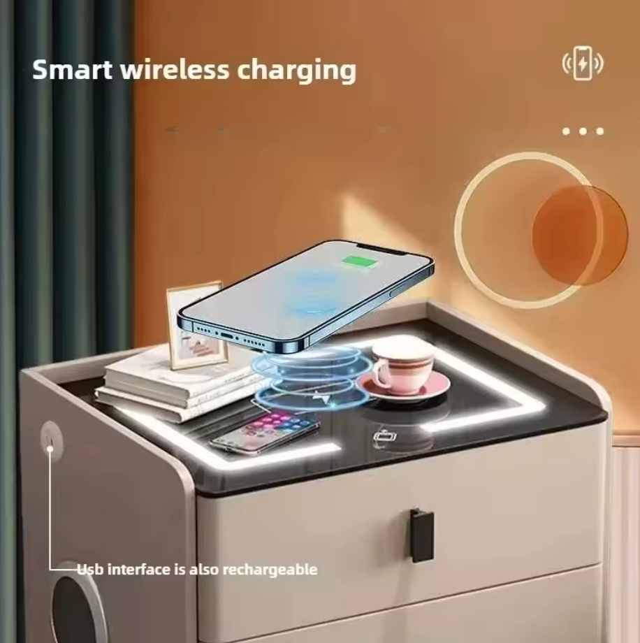 Smart NightStand with FingerPrint Lock
