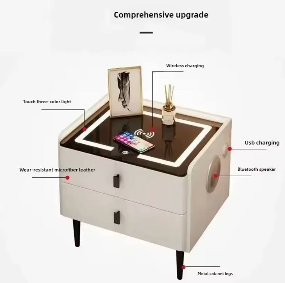 Smart NightStand with FingerPrint Lock