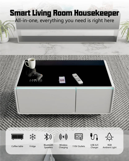 Viorix LX80 Pro Smart Coffee Table with Fridge